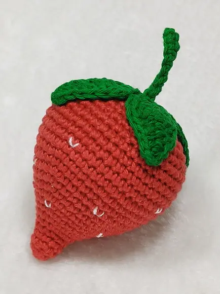 Morango em Crochê com Nome