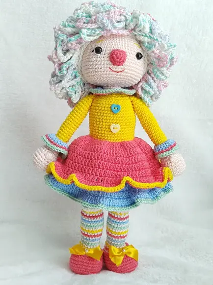 Palhaça Amigurumi em Crochê