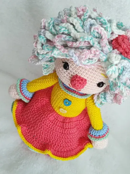Palhaça Amigurumi em Crochê
