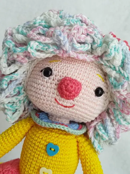 Palhaça Amigurumi em Crochê