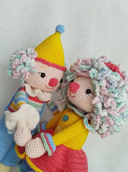Palhaços Amigurumi em Crochê