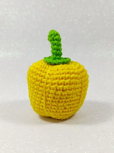 Pimentão em Crochê
