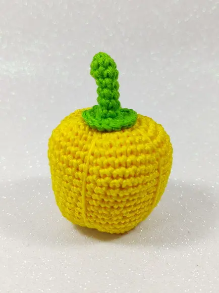 Pimentão em Crochê