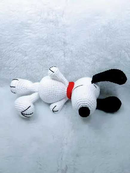 Snoopy Amigurumi em Crochê