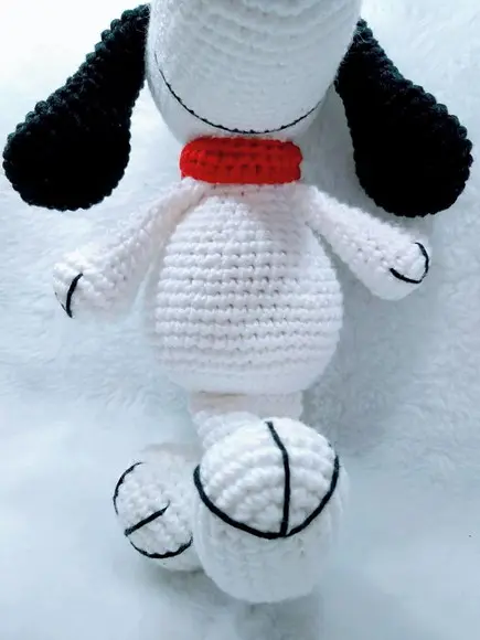 Snoopy Amigurumi em Crochê