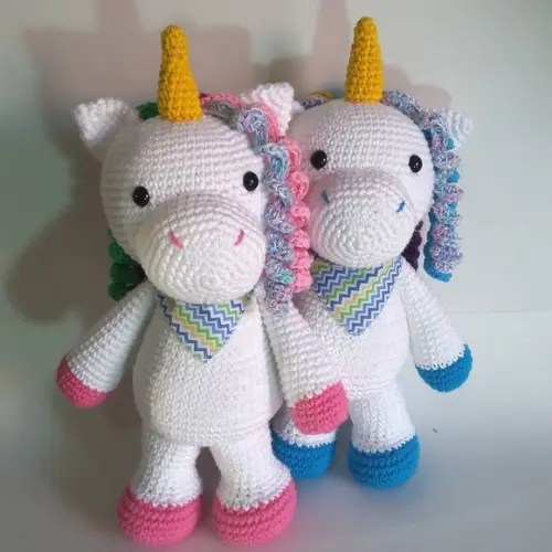 Unicórnios Amigurumi em Crochê