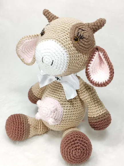 Vaquinha Amigurumi em Crochê