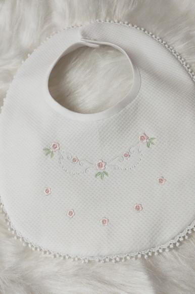 Kit 3 Babadores com Bordado para Bebê