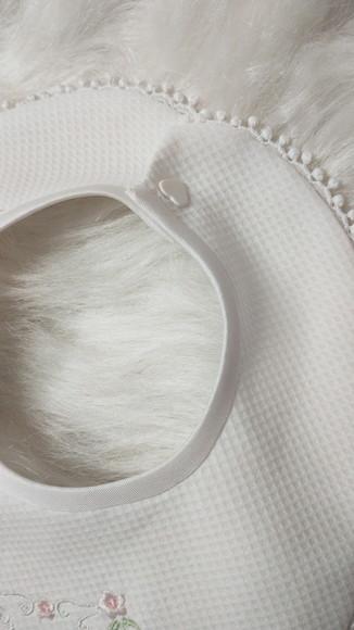 Kit 3 Babadores com Bordado para Bebê