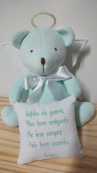 Pelúcia Urso Anjinho com Oração