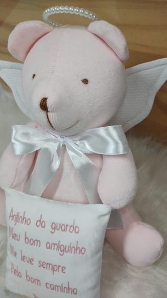 Pelúcia Urso Anjinho Rosa