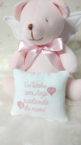 Pelúcia Urso Anjinho Rosa