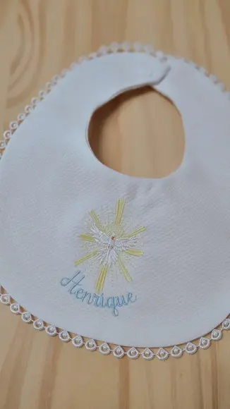 Babador Bordado Personalizado para Bebê