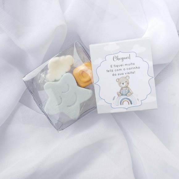 Lembrancinha Estrela + Nuvem + Letra com Tag Personalizada