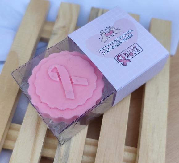 Lembrancinha Sabonete Outubro Rosa