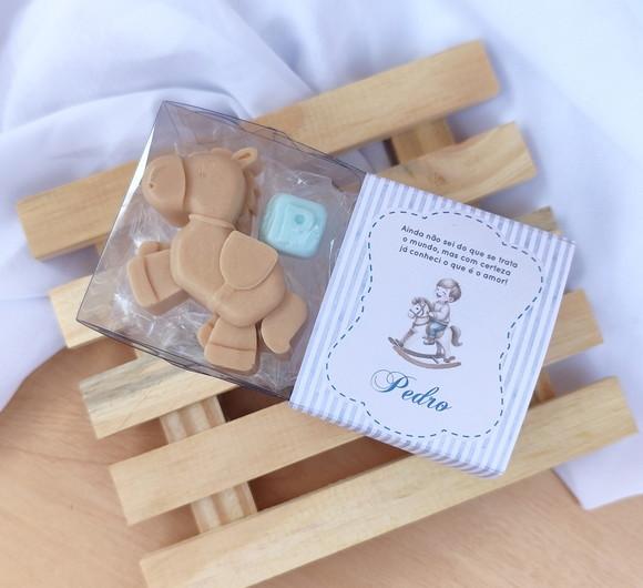 Sabonete Cavalinho Cute + Letra com Tag Personalizada