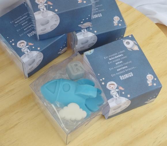 Sabonete Foguete + Letra com Tag Personalizada