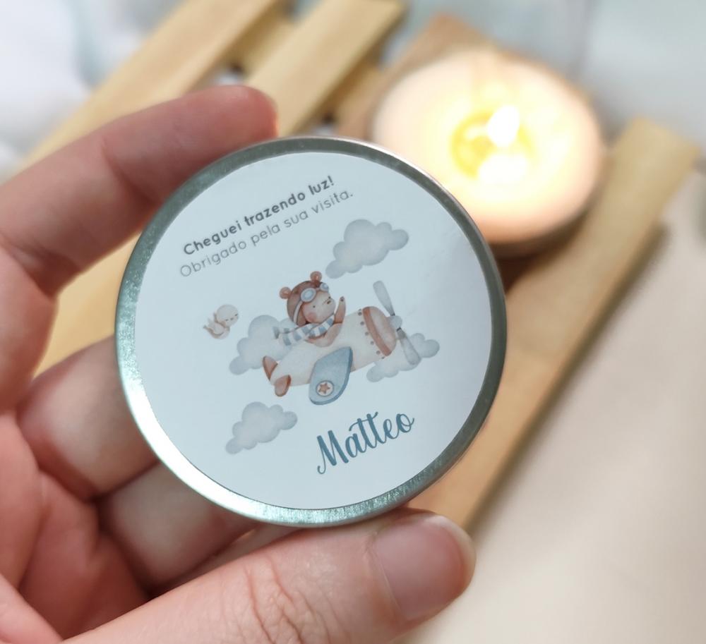 Mini Vela na Latinha Personalizada