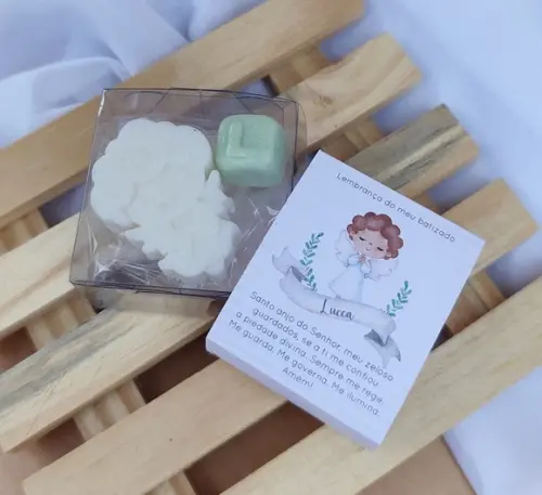 Lembrancinha Anjinho Cute + Letra com Tag Personalizada