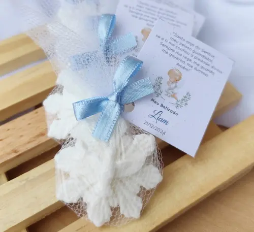 Lembrancinha Sabonete Batizado Divino Espirito Santo