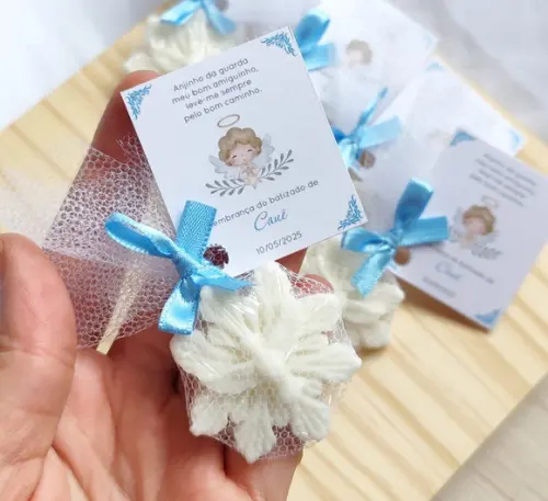 Lembrancinha Sabonete Batizado Divino Espirito Santo