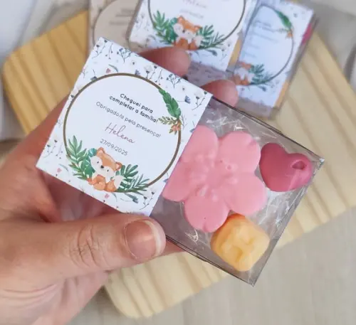 Lembrancinha Sabonete Flor de Cerejeira + Letra