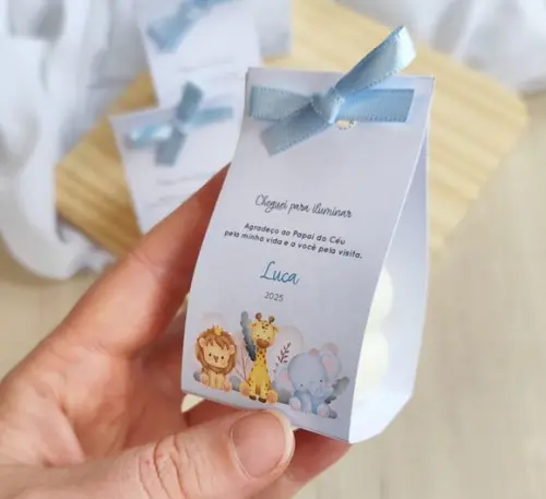 Mini Vela Bubble Perfumada - Caixinha de Papel Personalizada