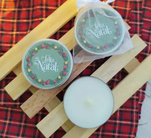 Mini Vela na Latinha Personalizada