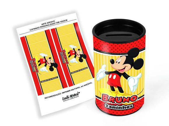 Arte Digital Cofrinho Mickey