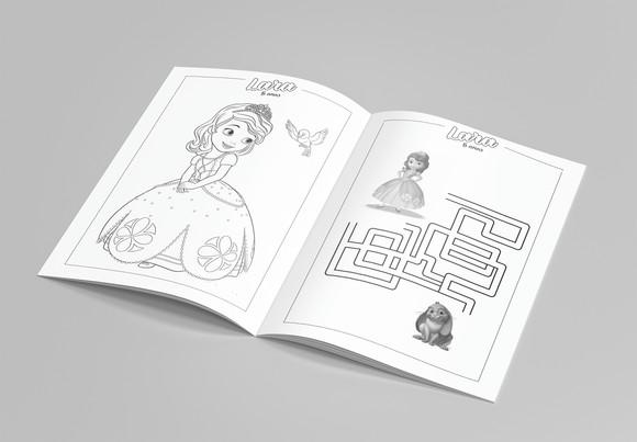 Arte Digital Revistinha de Colorir a Bela e a Fera