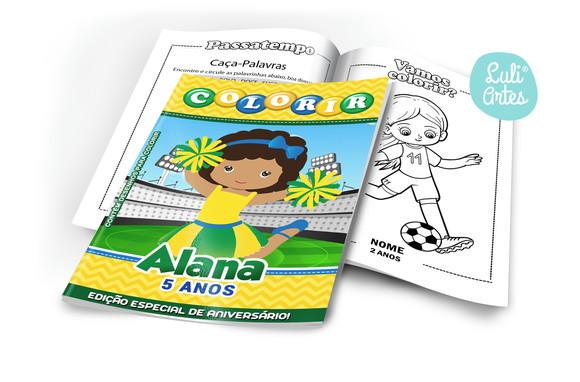 Arte Digital Revistinha de Colorir Brasil