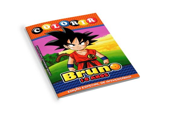 Arte Digital Revistinha de Colorir Dragon Ball