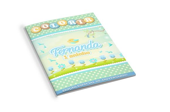 Arte Digital Revistinha de Colorir Jardim das Borboletas