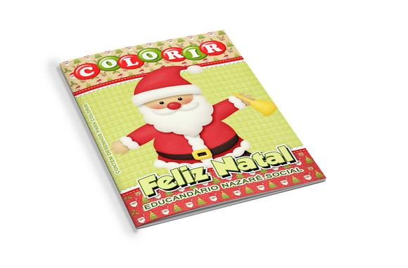 Arte Digital Revistinha de Colorir Natal