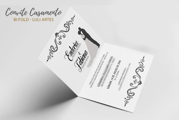 Convite Casamento Preto Mandala - Arte Digital