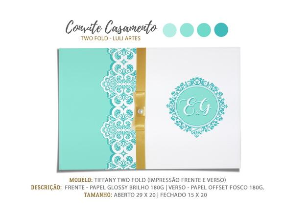 Convite Casamento Tiffany - Arte Digital