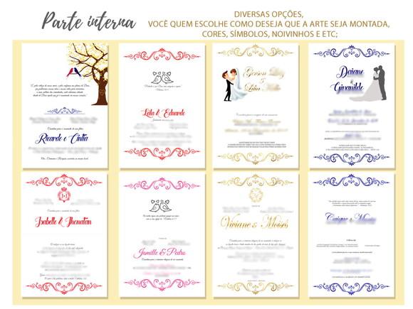 Convite Casamento Verde - Arte Digital