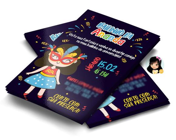Convite Digital Bailinho de Carnaval