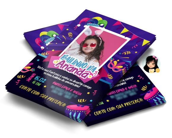 Convite Digital Bailinho de Carnaval