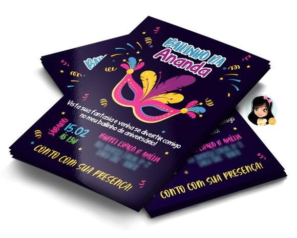 Convite Digital Bailinho de Carnaval