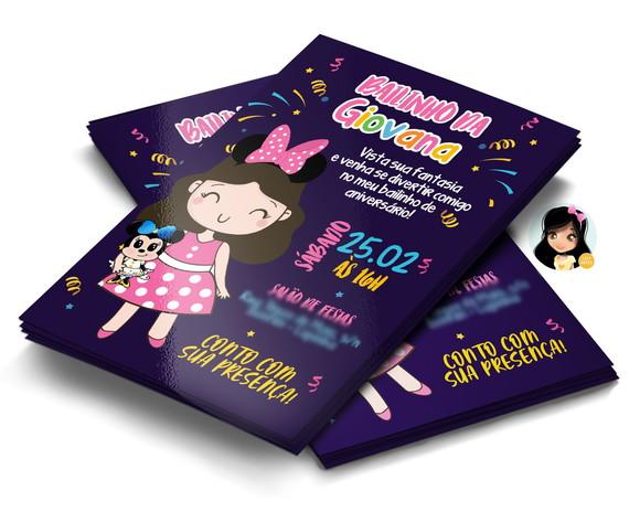Convite Digital Bailinho de Carnaval Minnie