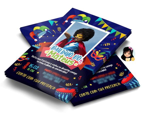 Convite Digital Bailinho de Carnaval