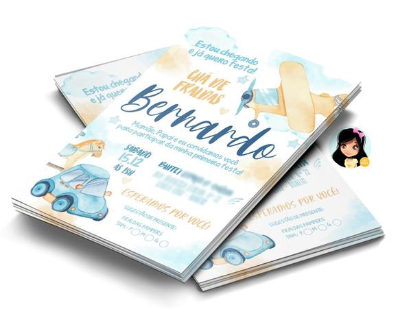 Convite Digital Chá De Bebê (fraldas)