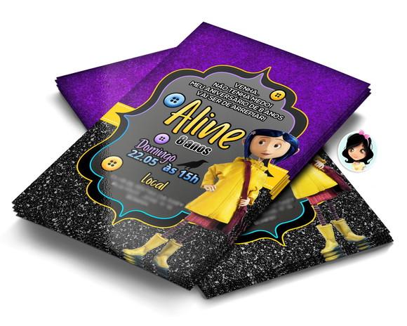 Convite Digital Coraline