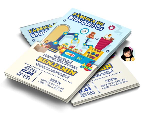 Convite Digital Fábrica de Brinquedos