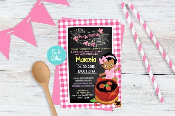 Convite Digital Feijoada Chá De Fraldas