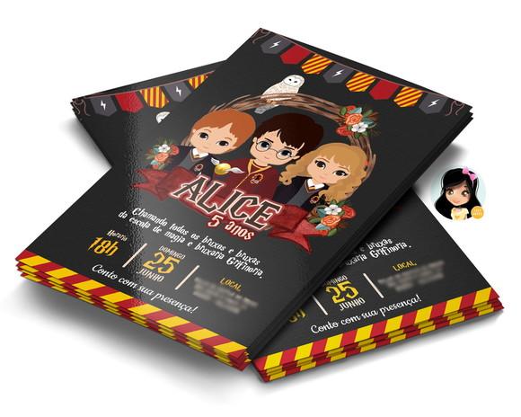 Convite Digital Harry Potter