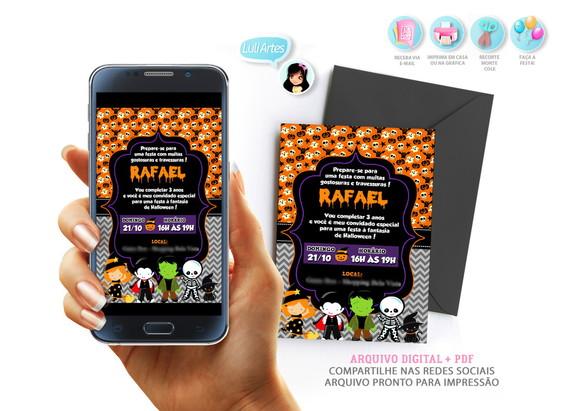 Convite Digital Hallowen