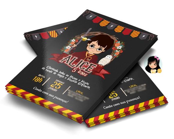 Convite Digital Harry Potter