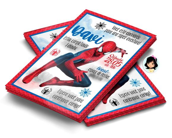 Convite Digital Homem Aranha